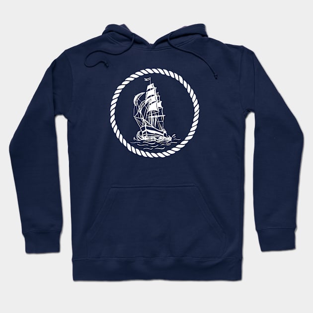 Nautical lettering: Love the ocean Hoodie by GreekTavern